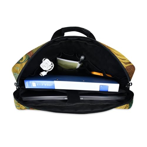 Bolso Maletín con Estampado de Girasol para Laptop 13-16" miniatura 7