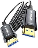 Cratree 8K Fiber Optic HDMI Cable 15FT - HDMI Cable 48Gbps,High Speed HDMI Cord,Supports 8K 60Hz,4K120Hz,HDR/eARC/HDCP 2.2&2.3,Compatiblefor Monitor,Projector,HDTV and DVD Player