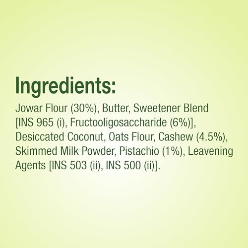 Image of Lo Foods Gluten Free Cookies, No Added Sugar, Pista Cashew Biscuits, Gluten Free Cookies 200g