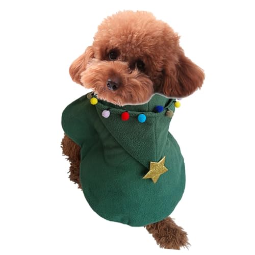 Disfraz de Navidad para perro BESPORTBLE M verde miniatura 5