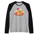 biscotto di natale dabbing gingerbread man christmas baking team xmas cookie maglia con maniche raglan