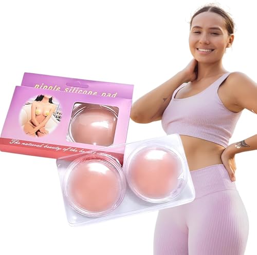 Kit 5 Protetor de Mamilos Silicone Adesivo Reutilizável Discreto – Conforto e Proteção para Mamilos
