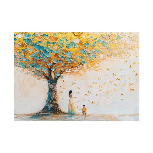 Peinture moderne d'art WODJEM grand tableau decoration murale 70x100cm