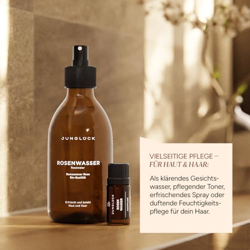 Rosenwasser Junglück 100% Bio Spray 250ml – Vegan