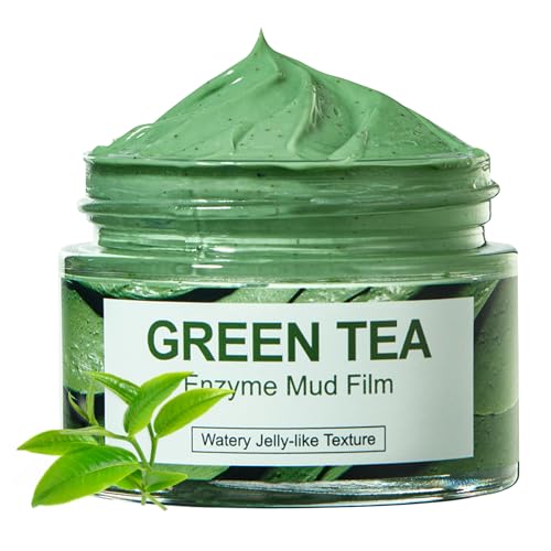 LZYLLS Green Tea Mud Mask Deep Clean Purifying Clay Mask Stick,Blackhead Remover,Moisturizing & Improve Skin Tone Green Tea Oil Control Mask Stick,Reduce Blackheads for All Skin Types B