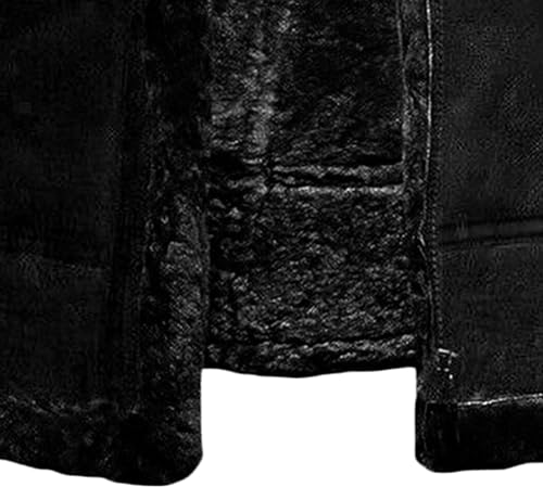 JEShifangjiusu Men'S Classic Winter Leather Jacket Coat Casual Military Thick Warm Coat Fleece Lined Windproof Outerwear3