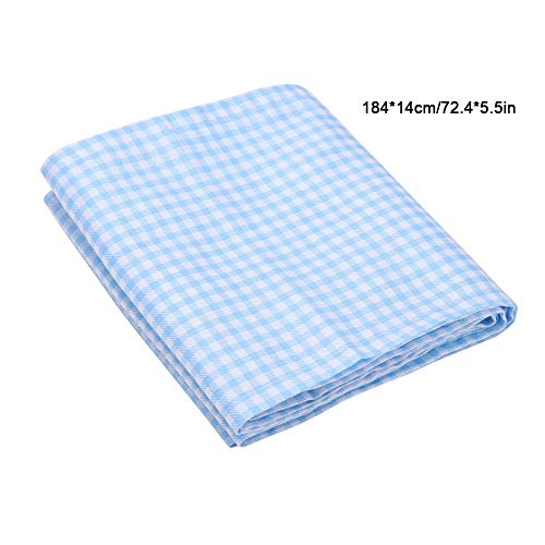 Image of AYNEFY Newborn Swaddle Wrap, Light Blue Plaid | Cotton Skinfriendly, for Baby Swaddle, Photography Shoot Prop