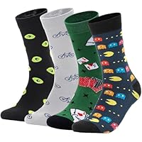 4 Pares de Calcetines hombre divertidos-Calcetines de dibujos