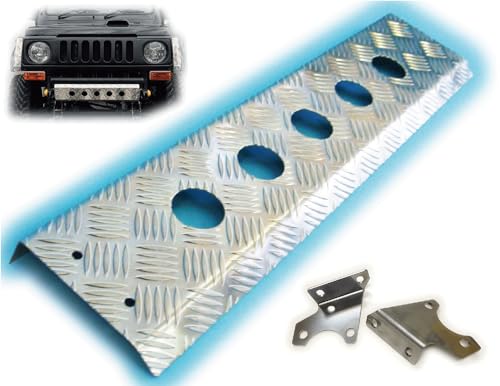 NTS GIKEN (NTS技研) フロントバンパー JA11 / SJ30 /JA71 / JA22 / JA12 ジムニー jimny バンパー スキッドバンパー スキッドガード フロントスキッドバンパー (アルミ縞板製【丸穴タイプ】)