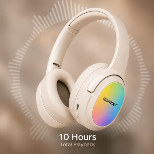 Image of RASSFOAT X7 RGB Wireless Headphones - Powerful Sound, 10H Playtime & Stunning 7-Color RGB Lights. Foldable, Comfortable, and Perfect for Music, Gaming, Movies & Calls-Anywhere, Anytime.