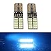 ANFTOP Ampoules LED T10 168 175 194 2825 W5W 3014 24SMD super lumineuses DC 12 V pour intérieur de plaque d'immatriculation Bleu glacier