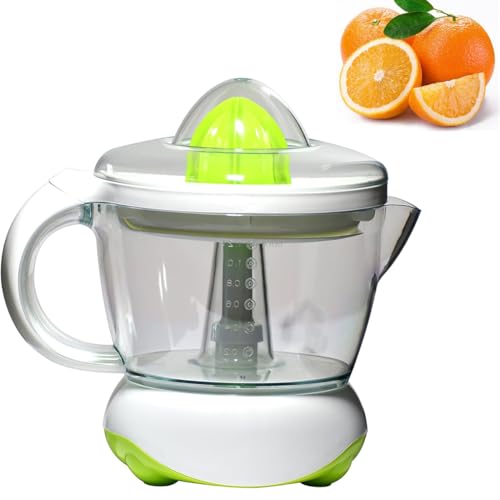 Exprimidor eléctrico de cítricos, prensa automática de palanca con cabezal cónico bidireccional para jugo de naranja y limón recién exprimido, cuenta con orificio de filtro de cifrado