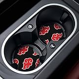 Jupswan Car Cupholder Coaster Absorbent 2 Pack Cute Funny Fun Trendy Cartoon Character Design Rubber...