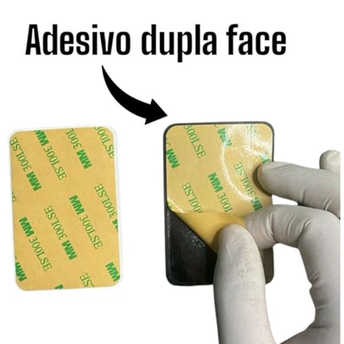 Kit 2 Ventosas de Silicone Suporte Celular Preto e Branco