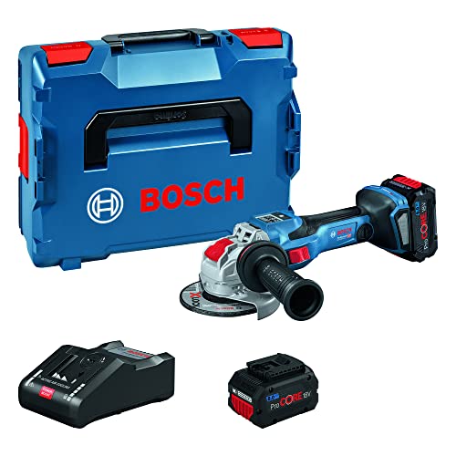Bosch Professional BITURBO Akku-Winkelschleifer GWX 18V-15 SC (Scheiben-Ø 125mm, X-LOCK-Aufnahme, Connectivity-Modul, inkl. 2x5.5 Ah ProCORE18V Akkus + Ladegerät, L-BOXX 136)