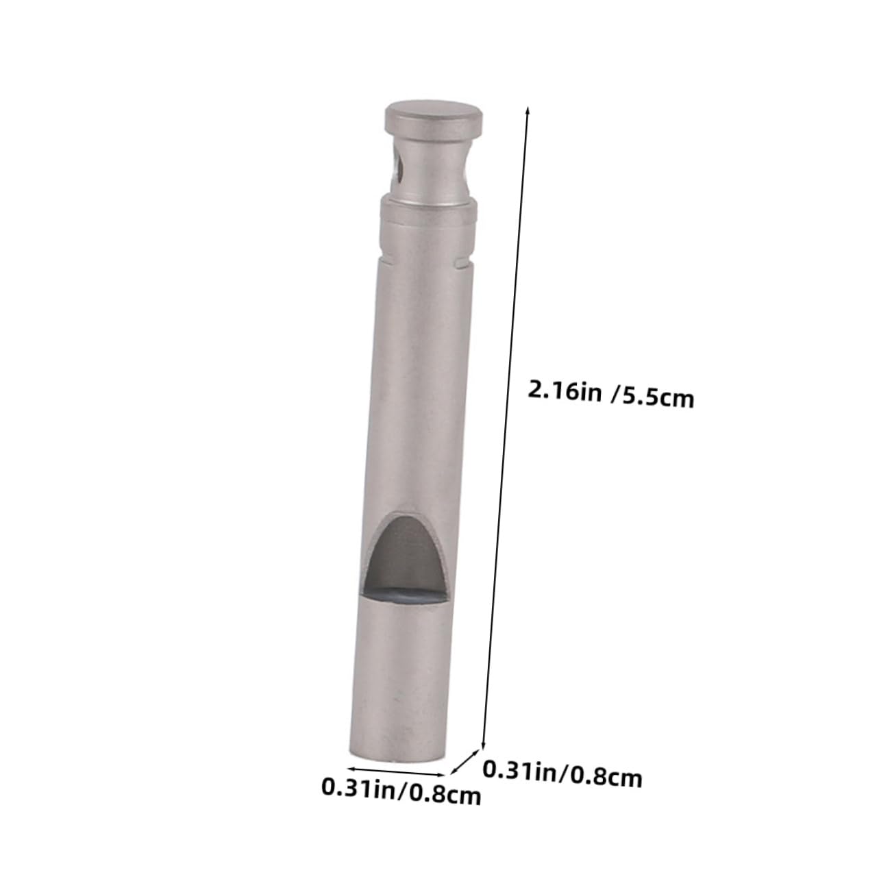 Kisangel Titanium Camping Whistle Portable Emergency Survival Whistle with Lanyard