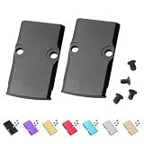 BZGREEN 2 Pack RMR Cover Plate for Glock 17 19 26 Cut Slides Anodized Aluminum (Black)