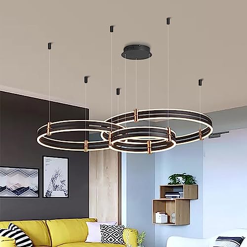 Lustre suspendu à LED modulable pour illuminer les grands espaces sombres