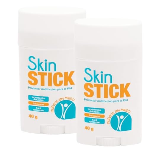 Skin Stick - Protector de Rozaduras para todo el Cuerpo 80g (2.84oz) - Antirozaduras para Piernas, Muslos, Entrepierna, Pezones, Pies, y fricción general - Body Anti Chafe 100% Natural
