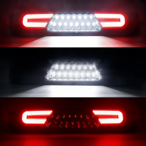 Mynoway LED 3rd Third Brake Light Replacement for Sierra/Silverado 1500 2500 3500 & HD 2007-2013, H3T 2009-2010, Center High Mount Stop Lamp with Sealing Gasket-Smoked