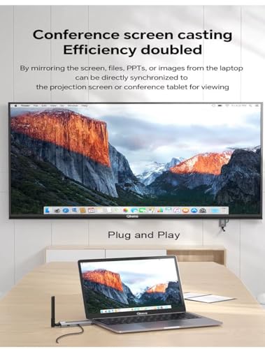 Image of ETZIN 100M Wireless HDMI Video Audio Transmitter Receiver Extender Display Adapter Dongle for TV Box Wireless HDMI Transmitter and Receiver, 350FT Long Range 2.4G /5G 1080P ABS EPL-1451WA