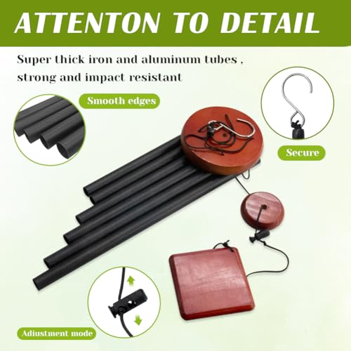 Small Wind Chimes for Outside, Wind Chimes Outdoor with 6 Tuned Tubes, Memorial WindChimes for Garden, Patio and Home - Image 3
