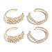Vercret Gold Ear Cuff for Women - Cuff Earrings for Girls, Ear Cuff Earring Gifts for Friend,Sister, Daily wearing (v gold earrings)