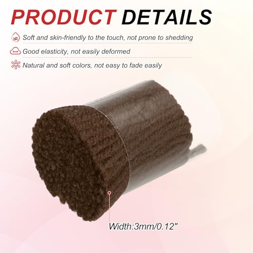 Image of MECCANIXITY 15 Rolls Latch Hook Yarn, 3mm Coffee Latch Hook Kit Yarn Precut Hook Rugs Making Crochet Bundles for Rug Adults Beginners Tapestry DIY Craft