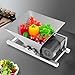 1.1Gal / 4L Fruit and Apple Crusher, 60W Electric Large Capacity Grinder, Stainless Steel Fruit Crusher, 110V Automatic Fruit Grinding Crushers for Wine & Cider Pressing, Bread & Brown Sugar Grinder