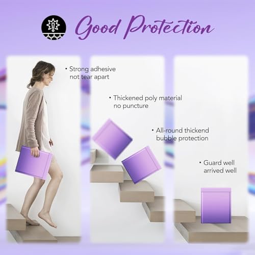 Image of Fuxury 240Pack Thick Bubble Mailers 8.5x12 inchGradient Purple Bubble Envelopes