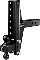 Vista 9 de BulletProof Hitches - Enganche de remolque de caída / subida de 2.5 pulgadas, ajustable y resistente (clasificación para 22.000 libras), con bola