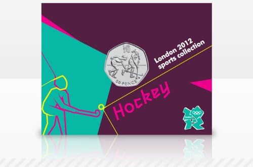 The Royal Mint London 2012 Sports Collection Field Hockey 50p Coin