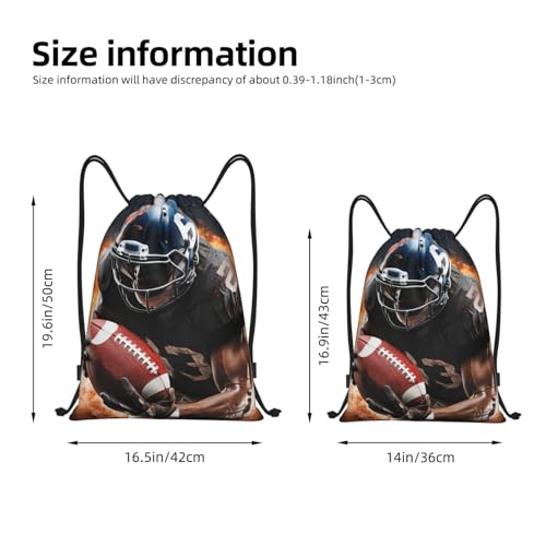 Drawstring Backpack Sports Gym Bags Draw String Bag for Women Men Cool American Football Drawstring Bags Sackpack2