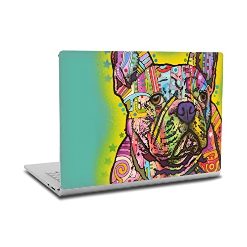 Peau vinyle bouledogue francais pour masquer les rayures de Surface Book 2