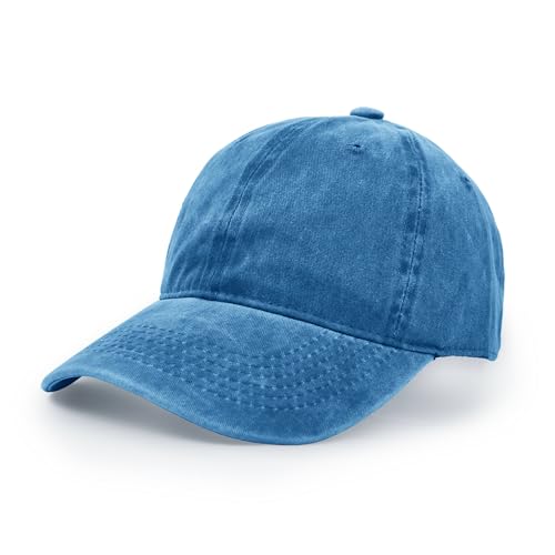 UltraKey Baseball Cap, Cotton Adjustable Sport Outdoor Sun Cap Unisex Hip Hop Casual Hat Snapback Cap Lack Blue