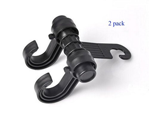 TOPMOOM 2 Piezas Ganchos del Bolso de Reposacabezas del Asiento para Auto Coche Vehículo, Ganchos Soporte de Asiento de Coche