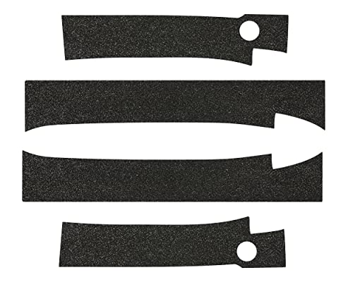 Custom Fit Door Sill Entry Protector Kit - Full Set (4pcs) for 2021 2022 2023 2024 2025 Ford F-150 F150 Crew Cab - Edge Guard Cover Anti Scratch Paint Protection Threshold Scuff Shield