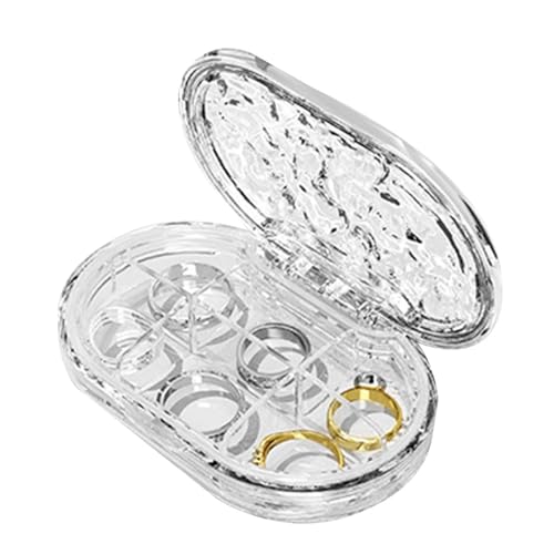 Xeihuul Pillen-organizer, pillendoosje | vitaminetablethouder | pillendoosje voor 7 dagen, reizen, , draagbaar, tabletscheiding, transparante waterdichte container, organizer, afdichtring