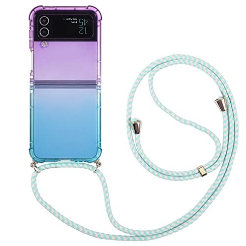 Coque cordon Samsung Z Flip 4 bicolore pour garder les mains libres en festival