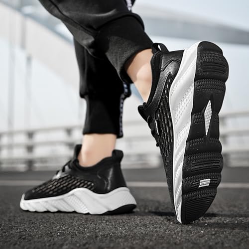 Mens Breathable Supportive Orthopedic Walking Shoes for Exercise, Basketball and Tennis, Comfortable Slip on Sneakers for Plantar Fasciitis (Cream Color,9.5)4