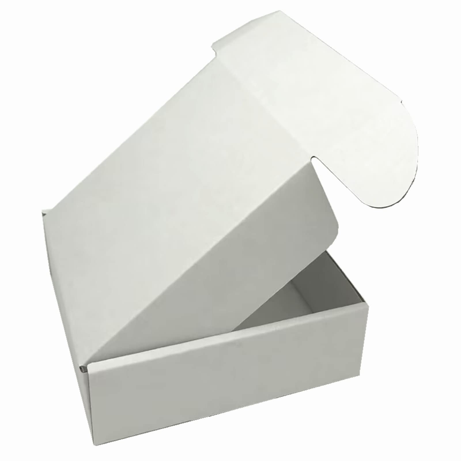 Versandkartons aus weißem Karton, 25,4 x 25,4 x 10,2 cm, 24 Stück (Innenmaße: 24 x 24 x 9,6 cm)