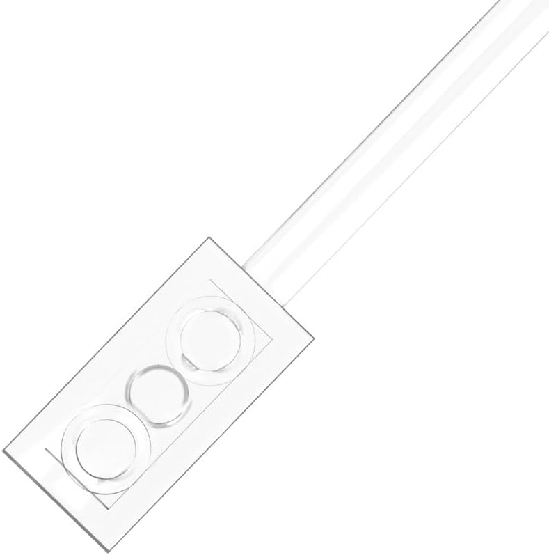 Gobricks Classic Bulk GDS-1327 Bar 1 x 12 with 1 x 2 Plate End with Hollow Studs and 1 x 1 Round Plate End 20PCS Compatible with Lego 99784 42445 Toy MOC Brick Brands Color:Trans Clear 40 image 7 of 8 B0CWLRWX98