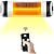 Outdoor Patio Heater, Trustech Infrared Heater with1500W, Remote Control and Timer, Indoor/Outdoor Heater with Overheat Shut Off Protection, Quiet Operation for Patio Use, Backyard,Garage,Wall Mount