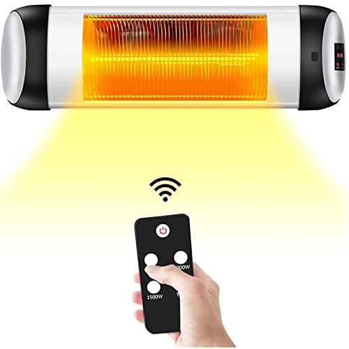 Amazon.com: Outdoor Patio Heater, Trustech Infrared Heater with1500W,  Remote Control and Timer, Indoor/Outdoor Heater with Overheat Shut Off  Protection, Quiet Operation for Patio Use, Backyard,Garage,Wall Mount :  Patio, Lawn u0026 Garden