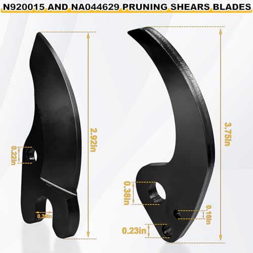 Image of 2PCS N920015 + 1PCS NA044629 Cordless Pruning Shears Replacement Blades