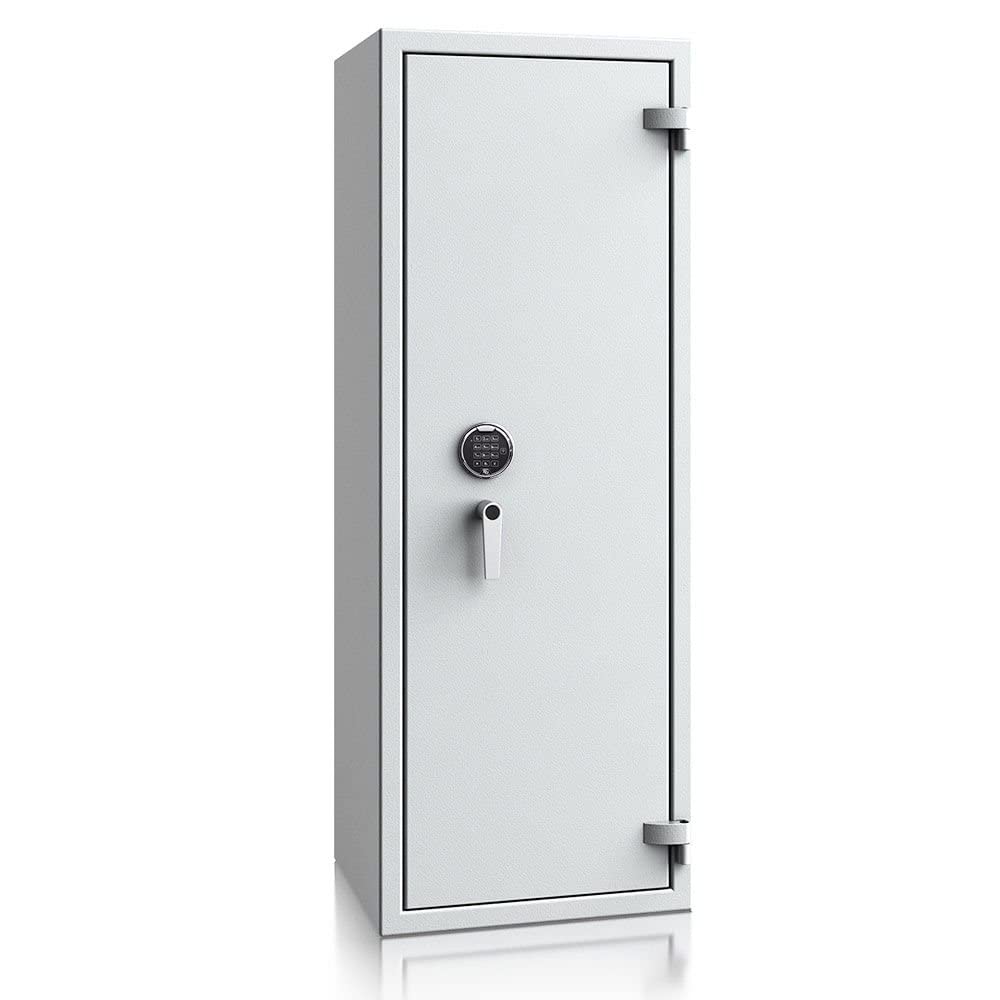 SafeHero Waffenschrank Klasse 1 EN 1143-1 Secureo Eagle 16 XL | Waffenschrank 1 für 16 Langwaffen | Langwaffenschrank mit Elektronikschloss | Konformer Waffenschrank Langwaffen, Kurzwaffen + Munition