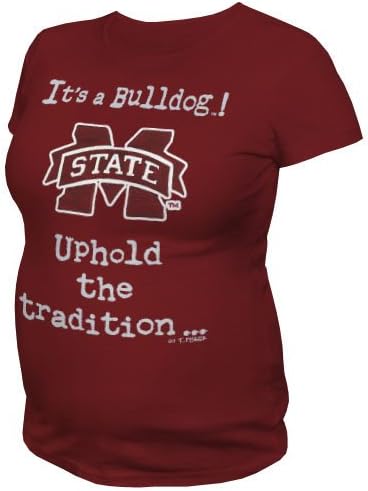 NCAA ミシシッピ州立大学ブルドッグス T.Fisher Uphold the Tradition マタニティTシャツ