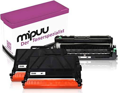 Mipuu 2X Toner + 1x Trommel Cover