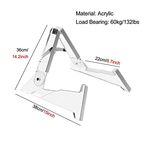 LILANAI Support Guitare Acrylique Petit Présentoir De Guitare, Pliable Poids Léger Support De Rack De Guitare, pour… - Les Beatles, Paul McCartney, John Lennon, RIngo Starr, George Harrison LILANAI Support Guitare Acrylique Petit Présentoir De Guitare, Pliable Poids Léger Support De Rack De Guitare, pour… – Image 4