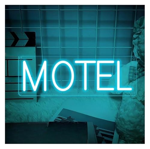 Enseigne néon LED pour motel et entreprise avec intensité variable de 50x18cm